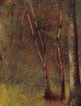 喬治 脩拉 In the Woods at Pontaubert 喬治 脩拉 In the Woods at Pontaubert